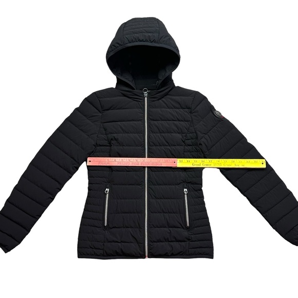 Cape Horn Down Puffer Removable Hood Paloma Jacket Black Zip Women SMALL Size 44 - Picture 3 of 16